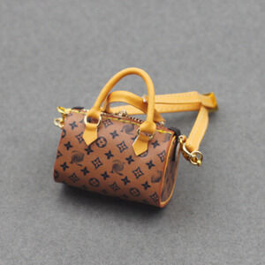 4inch bag charm cute custom bags - light brown pillow tote handbag - 0623B52